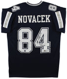 Jay Novacek "3x SB Champ" Signed Navy Blue Pro Style Jersey BAS Witnessed