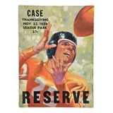 Case vs Western Reserve November 23 1939 Official Game Program