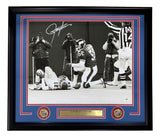 Lawrence Taylor Signed Framed 16x20 New York Giants Cunningham Sack JSA QR