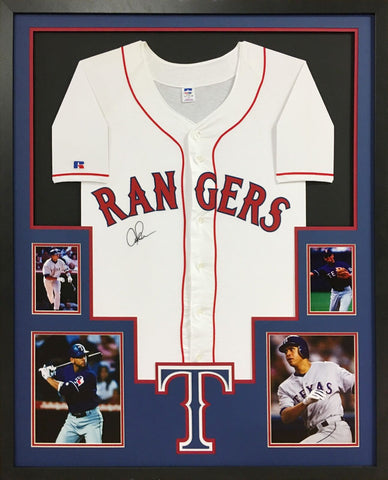 Alex Rodriguez Autographed Signed Framed Texas Rangers Jersey PSA/DNA