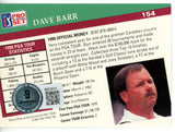 Dave Barr Autographed 1991 Pro Set #154 Trading Card Beckett 44832