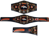 Bo Nix Autographed/Signed Denver Broncos WWE Belt Beckett Witness 49639