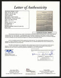 Lynn St. John HOF Signed 1940 Contract Ohio State & Chicago JSA 198973