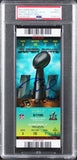 Patriots Tom Brady "SB LI Champ" Signed Super Bowl LI Full Ticket Stub PSA Slab