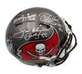 2002 SB Winners Signed Buccaneers Speed Auth Helmet - Warren Sapp, Ronde Barber,