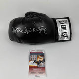 Autographed/Signed Michael Jinx Spinks Black Everlast Boxing Glove JSA COA