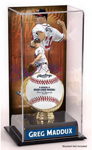 Greg Maddux Atlanta Braves Hall of Fame Sublimated Display Case with Image