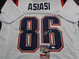 Devin Asiasi Signed New England Patriot Jersey (JSA COA) 2020 3rd Round Pick TE