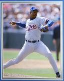 Dwight Gooden Signed New York Mets 35"x43" Framed Jersey (JSA COA) 1986 Champion