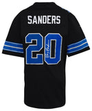 Barry Sanders Signed Detroit Lions Nke Black Alt Football Jersey -(SCHWARTZ COA)