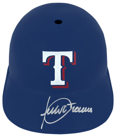 Julio Franco Signed Texas Rangers Souvenir Replica Batting Helmet (SCHWARTZ COA)