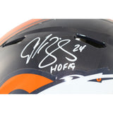 Champ Bailey Signed Denver Broncos Authentic Helmet Insc. Beckett 44377