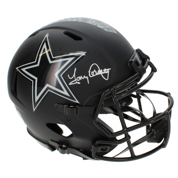 Tony Dorsett Autographed Cowboys 2026 STS Authentic Speed Helmet Beckett