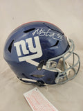 MICHAEL STRAHAN SIGNED NEW YORK GIANTS SPEEDFLEX HELMET BECKETT QR