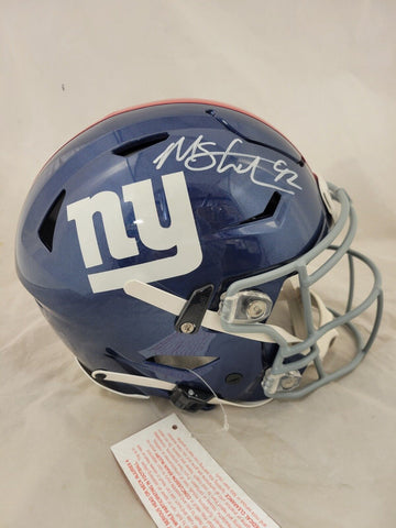 MICHAEL STRAHAN SIGNED NEW YORK GIANTS SPEEDFLEX HELMET BECKETT QR