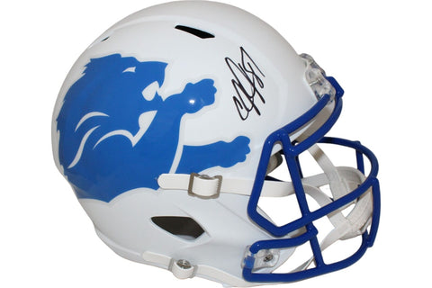 Calvin Johnson Autographed/Signed Detroit Lions F/S AMP Helmet Beckett 44033