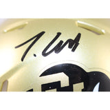 Travis Hunter Autographed Colorado Buffaloes Mini Helmet Beckett Witness 51422