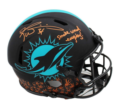 Ricky Williams Signed Miami Dolphins Speed Authentic Custom Eclipse Helmet