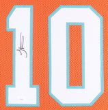 Tyreek Hill Signed Miami Dolphins 35x43 Framed Throwback Jersey (JSA) 7xPro Bowl