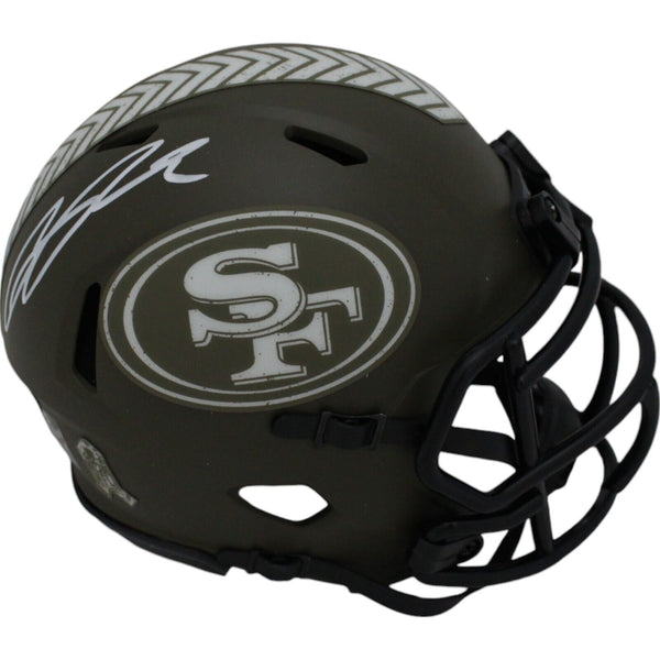 Ricky Pearsall Autographed San Francisco 49ers 22 Salute Mini Helmet BAS 47997