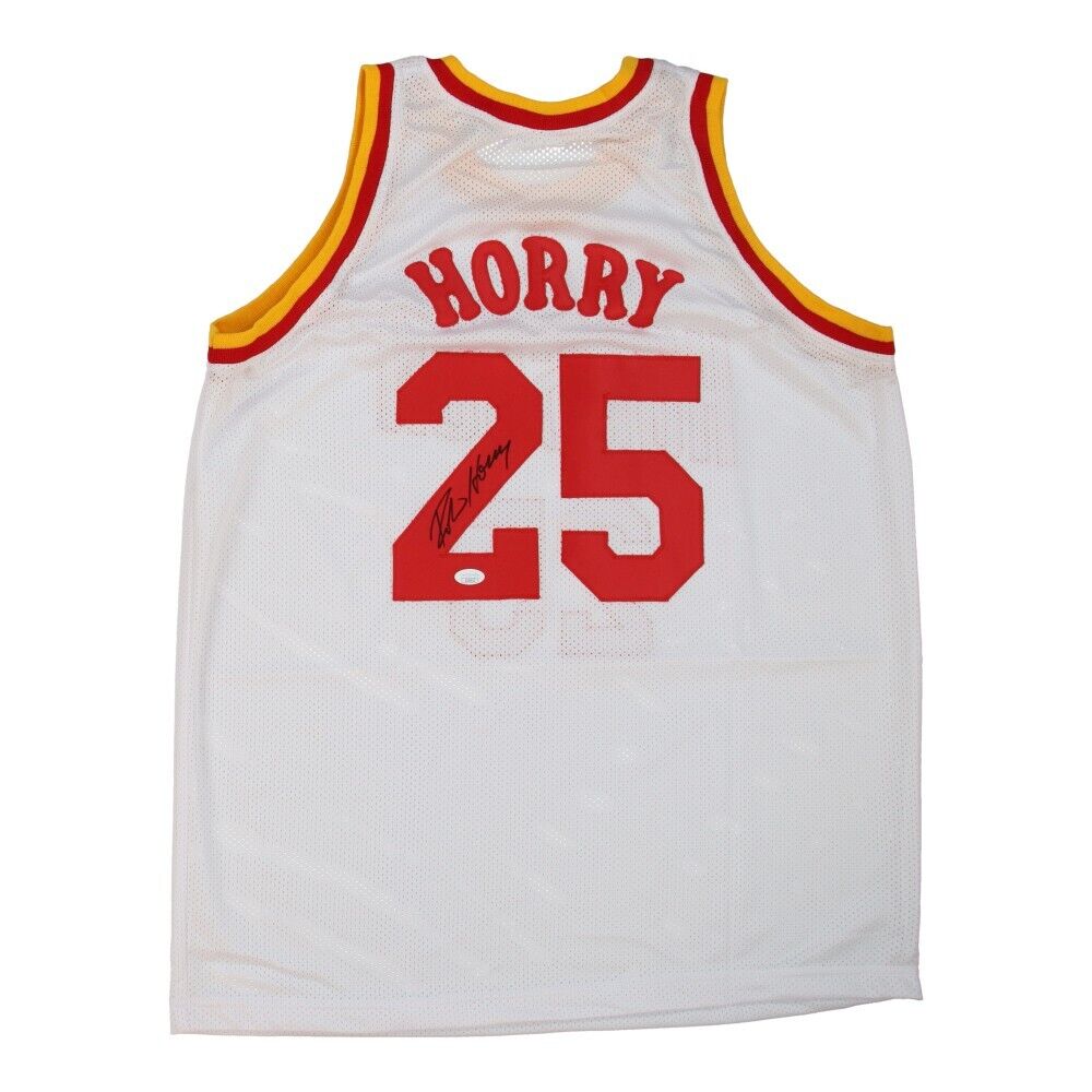 Robert Horry Signed Houston Rockets White Jersey (JSA COA) 7xNBA Champ ...