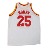 Robert Horry Signed Houston Rockets White Jersey (JSA COA) 7xNBA Champion.