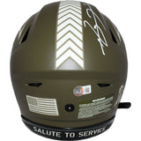 Ray Lewis Signed Baltimore Ravens Salute SpeedFlex Helmet BAS 42750