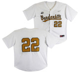 Vanderbilt Jack Leiter Authentic Signed White Nike Jersey BAS #BD27077