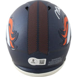 Nik Bonitto Autographed/Signed Denver Broncos 24 Mini Helmet Beckett 49129