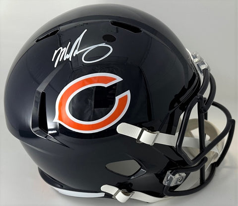 Bears MIKE SINGLETARY Signed Riddell Full Size Replica Speed Helmet AUTO - BAS
