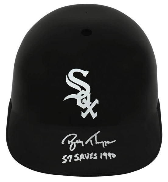 Bobby Thigpen Signed White Sox Souvenir Replica Batting Helmet w/Saves -(SS COA)