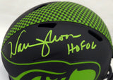 WARREN MOON AUTOGRAPHED ECLIPSE SEAHAWKS SPEED MINI HELMET "HOF 06" MCS 185813