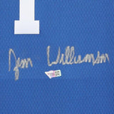Framed Zion Williamson Duke Blue Devils Autographed Blue Nike Swingman Jersey