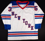 Mike Richter Signed New York Rangers Jersey (Beckett) 1994 Stanley Cup Champ
