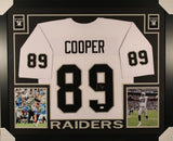Amari Cooper Signed Oakland Raiders 35x43 Framed Jersey (JSA COA) 2xPro Bowl W.R