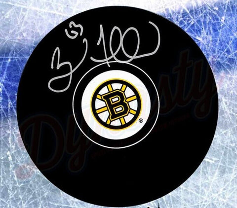 Brad Marchand Autographed Signed Boston Bruins Logo Puck JSA PSA