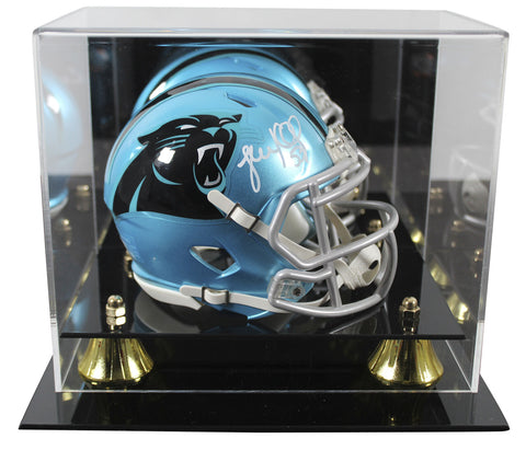 Panthers Luke Kuechly Signed Flash Speed Mini Helmet W/ Case BAS Witnessed