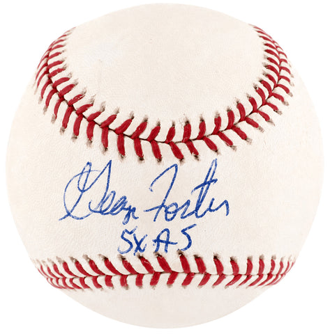 George Foster Signed Rawlings (Selig) MLB Baseball w/5x AS - (SCHWARTZ COA)