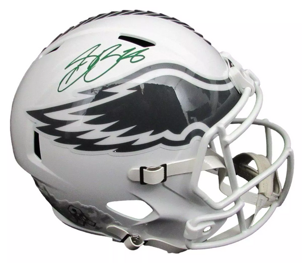 Saquon Barkley Signed F/S Salute To Service Replica Helmet Eagles Beckett 192649