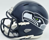 ERNEST JONES IV AUTOGRAPHED SEAHAWKS BLUE SPEED MINI HELMET MCS HOLO 242554