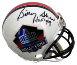 Billy Shaw HOF Signed/Inscribed HOF Logo Mini Football Helmet JSA 213130