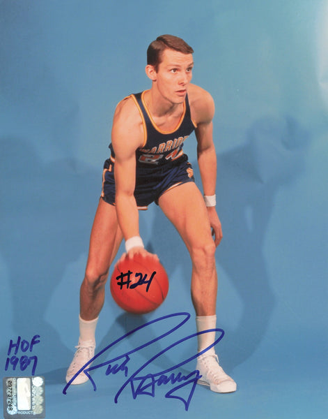 Rick Barry Autographed 8x10 Photo Golden State Warriors "HOF 1987" SKU #244907