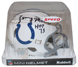 Lenny Moore Autographed Indianapolis Colts Speed Mini Helmet Beckett 37331