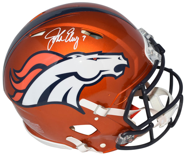 JOHN ELWAY AUTOGRAPHED DENVER BRONCOS FLASH AUTHENTIC SPEED HELMET BECKETT
