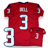 Nathaniel Tank Dell Autographed SIGNED Jersey - Red - JSA Authenticated