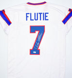 Doug Flutie Autographed White Pro Style Jersey-Beckett W Hologram *Silver