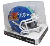 Zack Baun Signed/Autographed Blue Mini SB LIX Helmet Eagles Beckett 198926