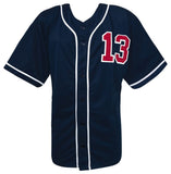Ronald Acuna Jr. (BRAVES) Signed Navy Custom Baseball Jersey - (BECKETT COA)