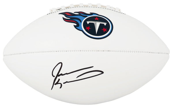 Jevon Kearse Signed Tennessee Titans Logo Franklin White Football - SCHWARTZ COA