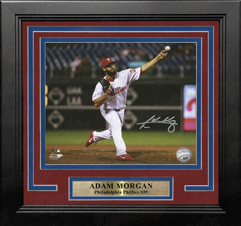 Adam Morgan Philadelphia Phillies Autographed Signed 8x10 Framed Photo JSA PSA